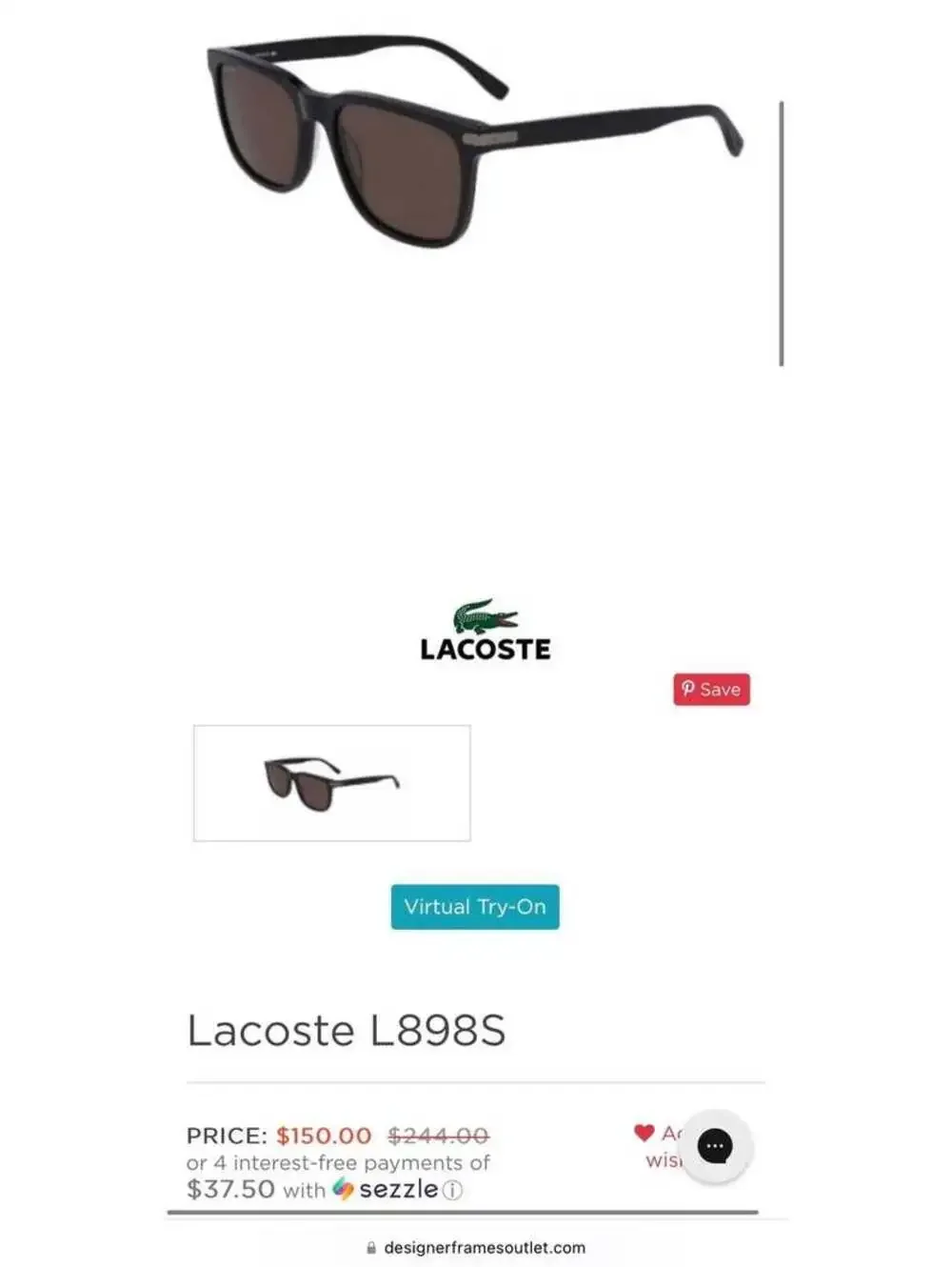 Lacoste men’s sunglasses